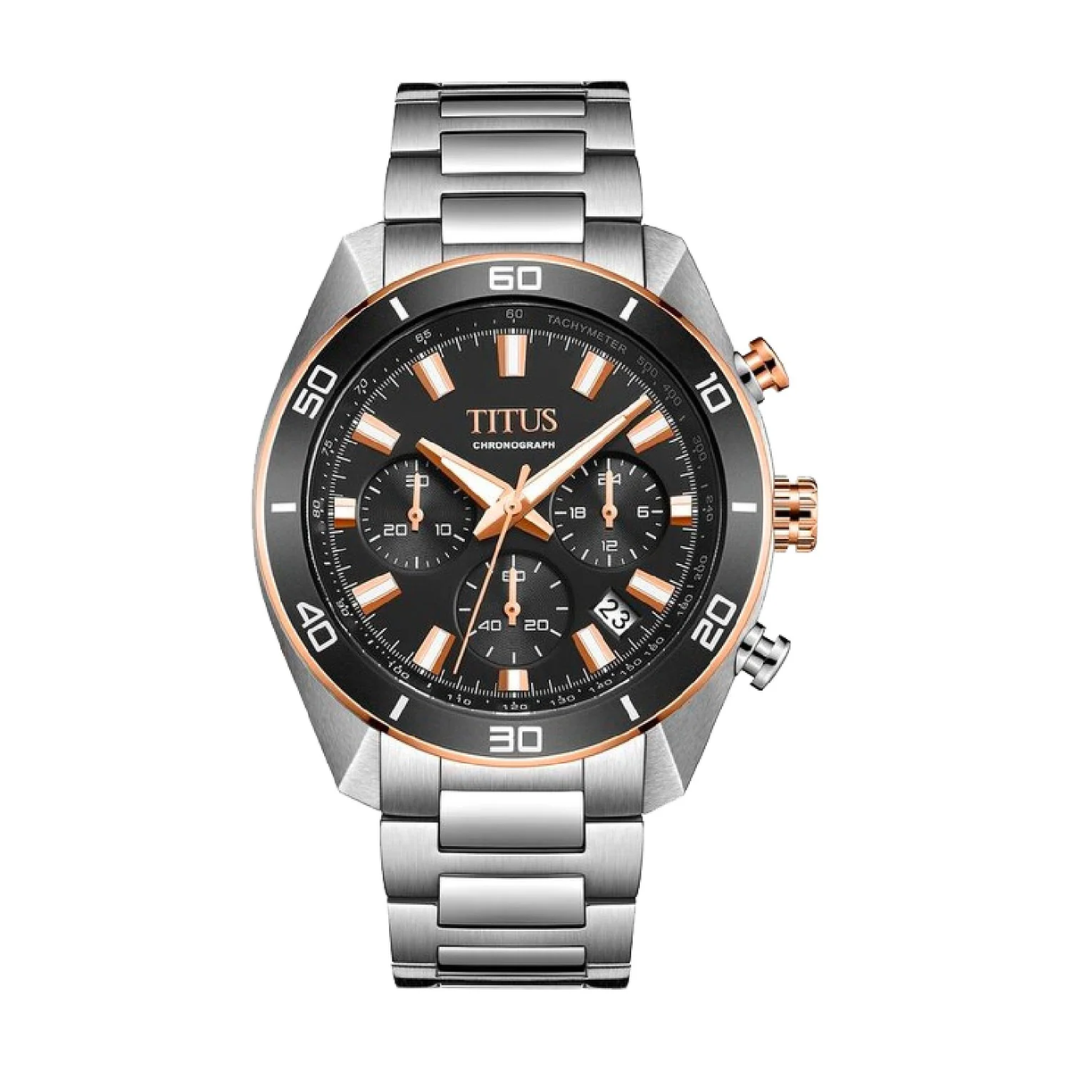 [MEN] Modernist Chronograph Quartz Stainless Steel Watch [W06-03265-002]