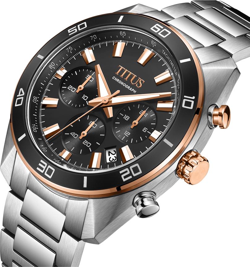 [MEN] Modernist Chronograph Quartz Stainless Steel Watch [W06-03265-002]