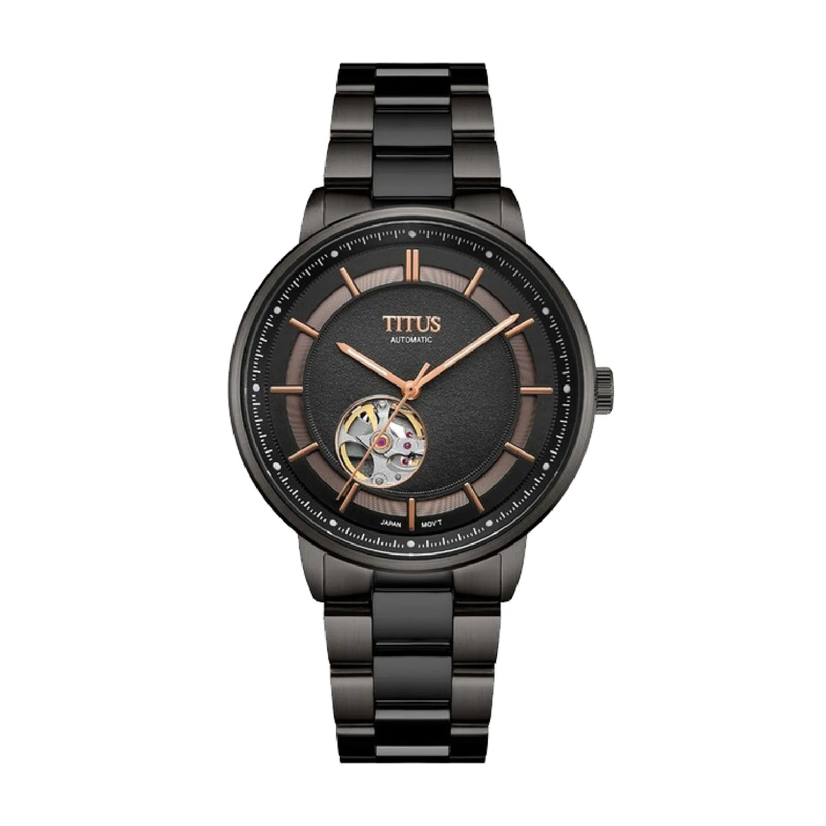 [MEN] Enlight 3 Hands Automatic Stainless Steel Watch [W06-03277-003]