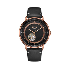 [MEN] Enlight 3 Hands Mechanical Leather Watch [W06-03277-011]