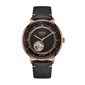[MEN] Enlight 3 Hands Mechanical Leather Watch [W06-03277-011]