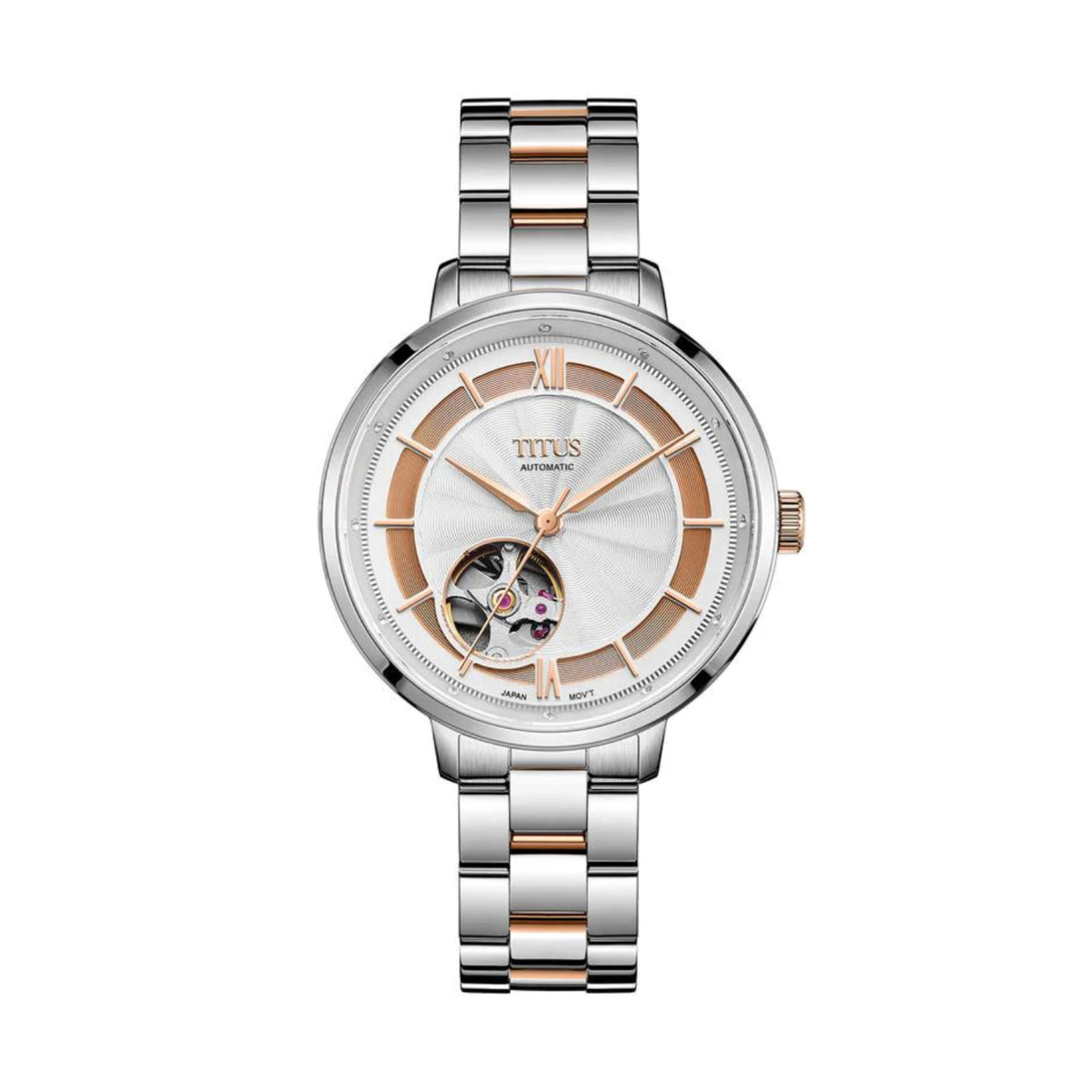 [WOMEN] Enlight 3 Hands Automatic Stainless Steel Watch [W06-03278-002]