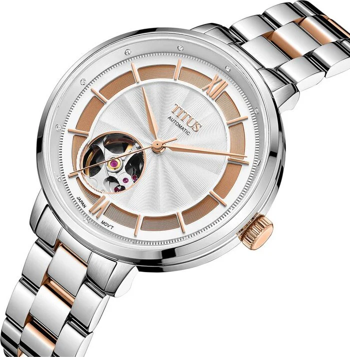[WOMEN] Enlight 3 Hands Automatic Stainless Steel Watch [W06-03278-002]