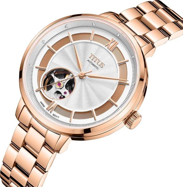 [WOMEN] Enlight 3 Hands Automatic Stainless Steel Watch [W06-03278-003]