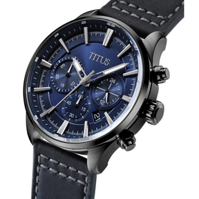 [MEN] Saber Chronograph Quartz Leather Watch [W06-03286-003]