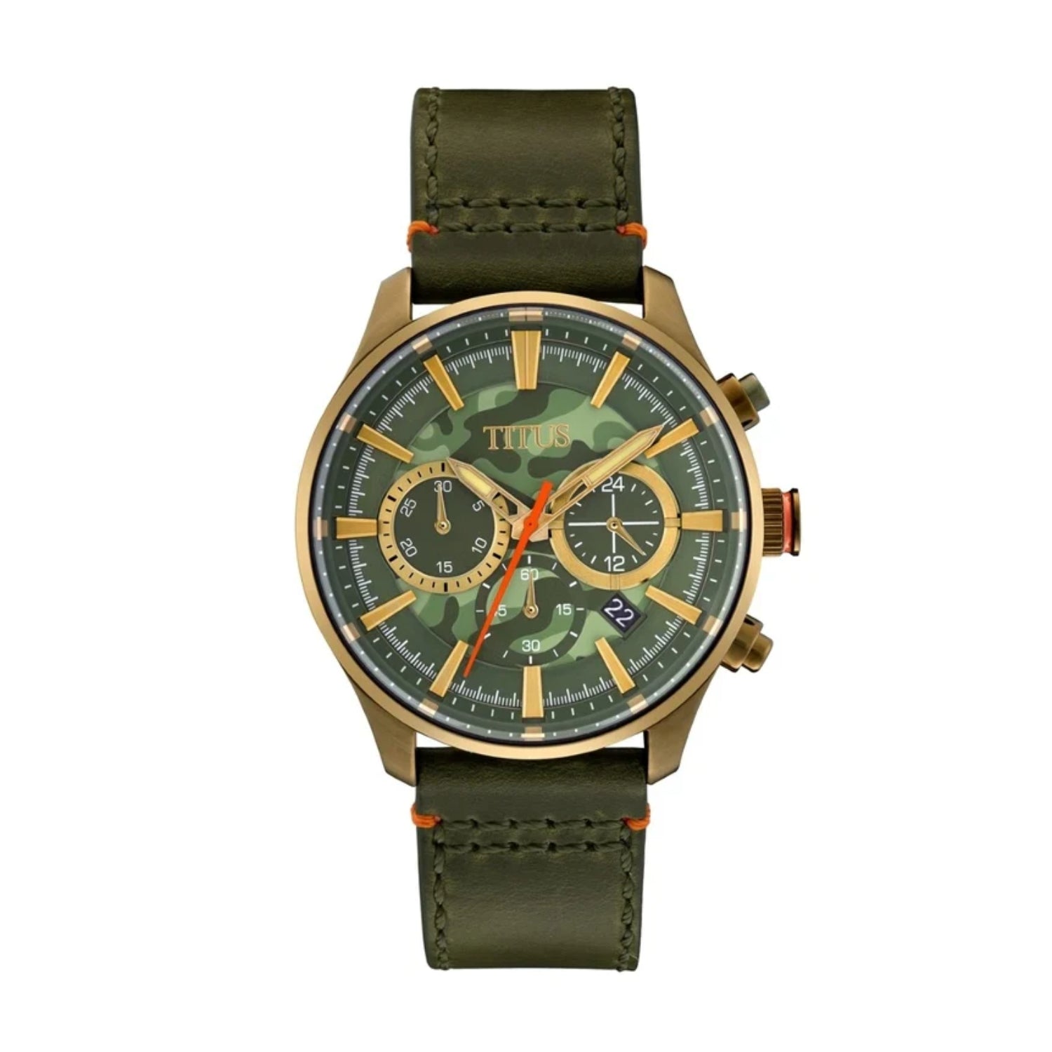 [MEN] Saber Chronograph Quartz Leather Watch [W06-03287-013]