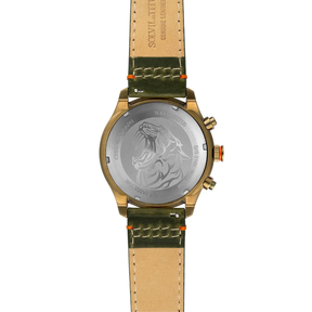 [MEN] Saber Chronograph Quartz Leather Watch [W06-03287-013]