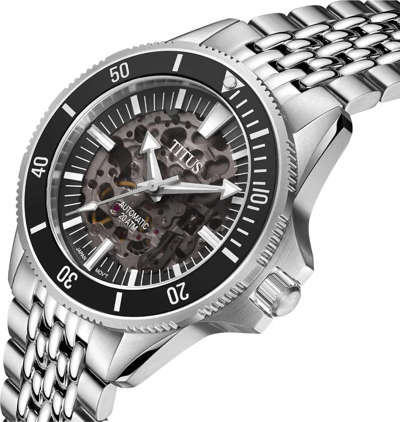 [MEN] Valor 3 Hands Automatic Stainless Steel Watch [W06-03296-001]