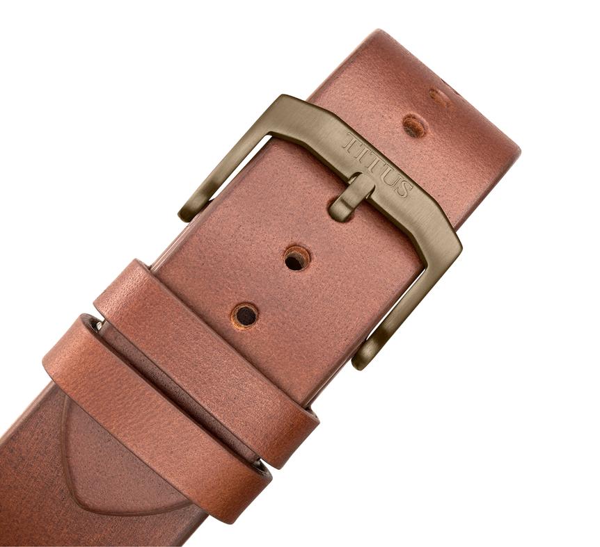 [MEN] Valor 3 Hands Automatic Leather Watch [W06-03296-006]