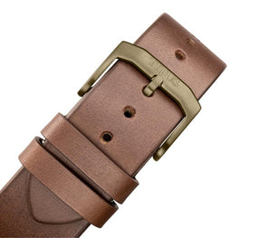 [MEN] Valor 3 Hands Automatic Leather Watch [W06-03296-007]