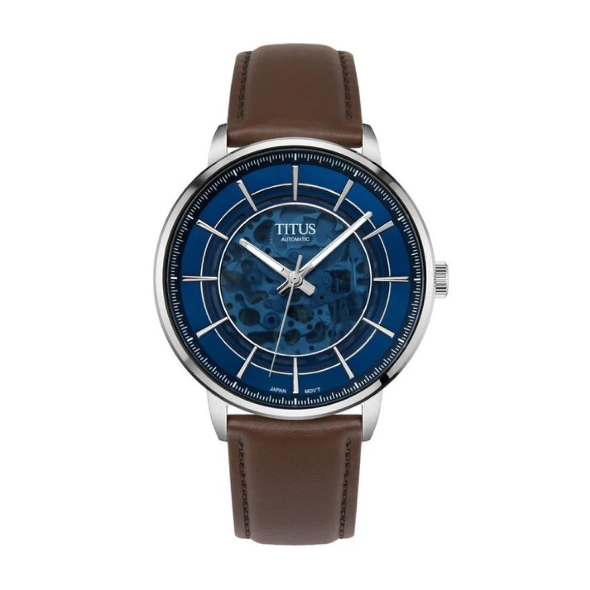 [MEN] Enlight 3 Hands Automatic Leather Watch [W06-03305-004]