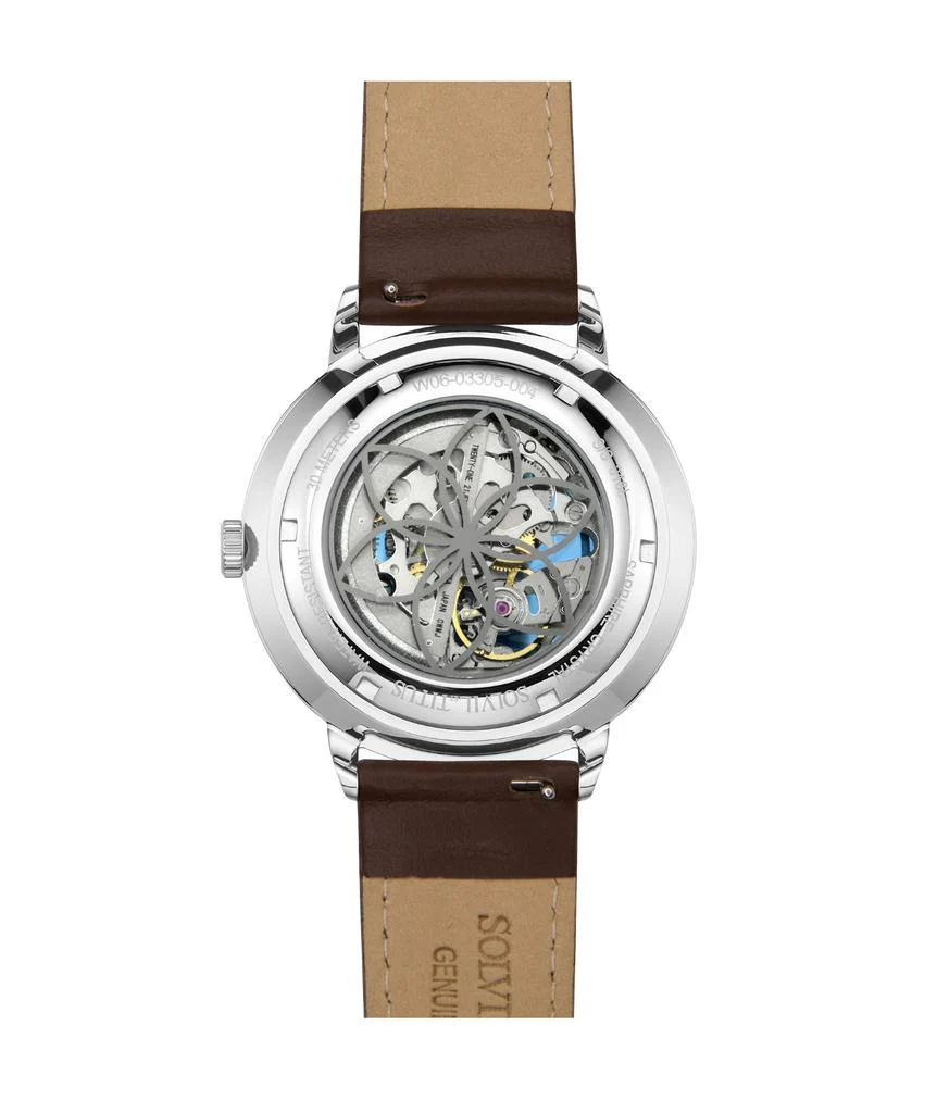 [MEN] Enlight 3 Hands Automatic Leather Watch [W06-03305-004]