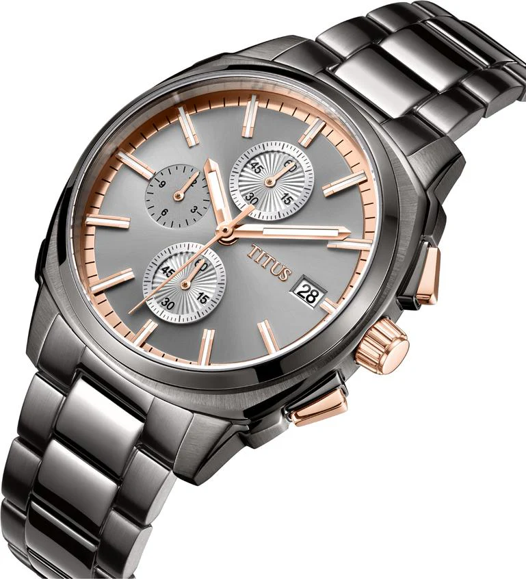 [MEN] Modernist Chronograph Quartz Stainless Steel Watch [W06-03308-005]