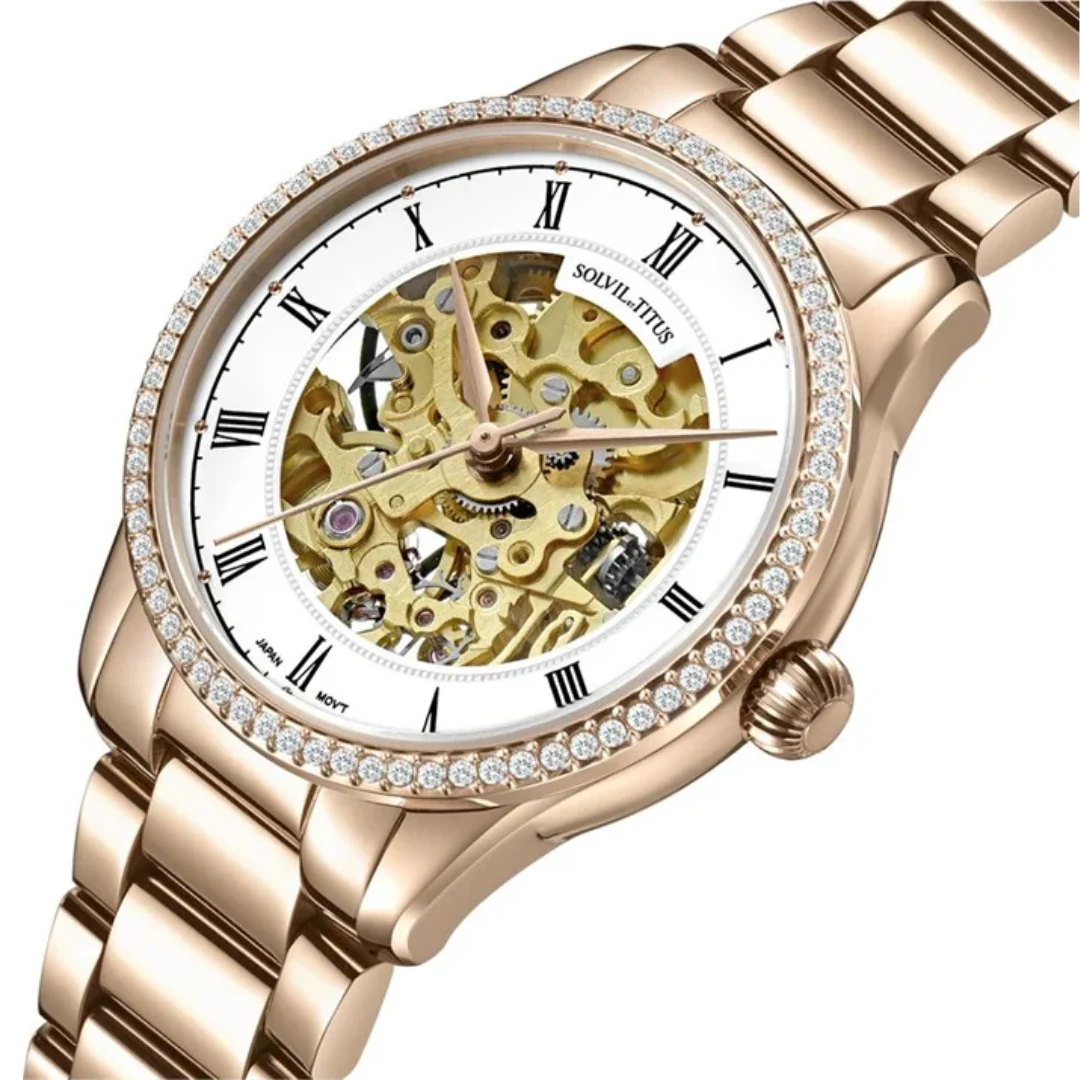[WOMEN] Classic 3 Hands Automatic Stainless Steel Watch [W06-03311-001]
