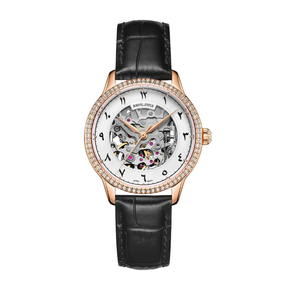 [WOMEN] Jawi Series Classic 3 Hands Automatic Leather Watch [W06-03311-002]