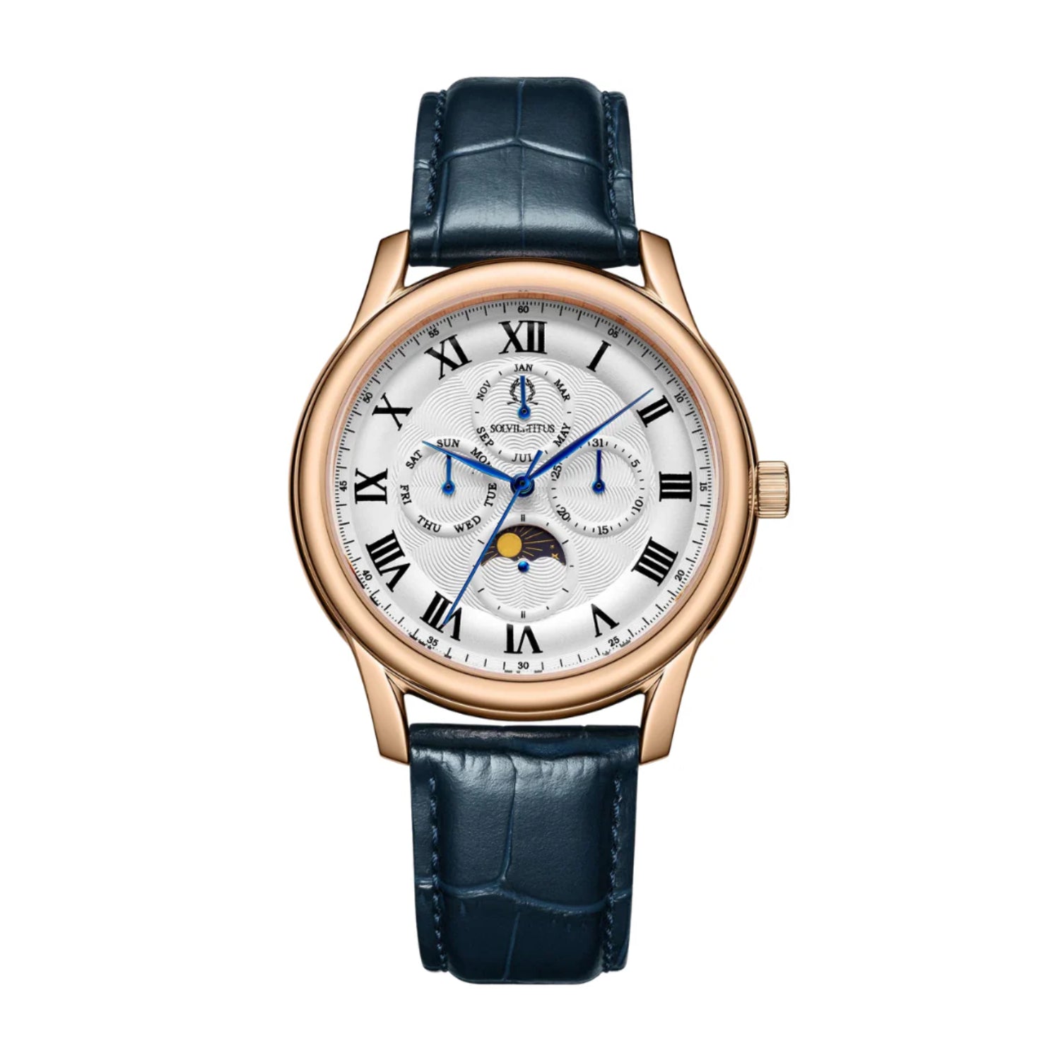 [MEN] Classicist Multi-Function with Day Night Indicator Quartz Leather Watch [W06-03322-005]