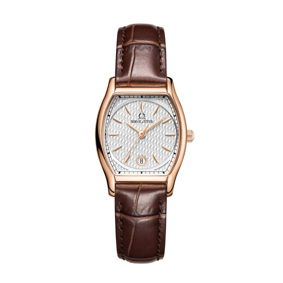[WOMEN] Barista 3 Hands Date Quartz Leather Watch [W06-03326-005]
