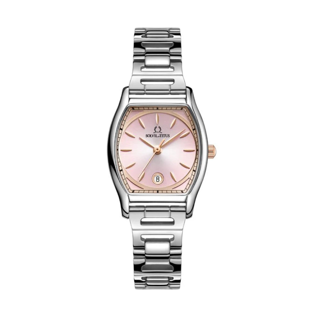 [WOMEN] Barista 3 Hands Date Quartz Stainless Steel Watch [W06-03326-008]