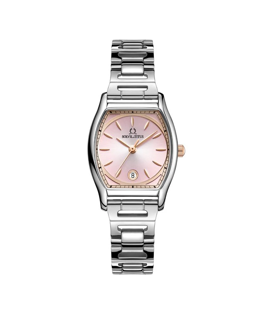 [WOMEN] Barista 3 Hands Date Quartz Stainless Steel Watch [W06-03326-008]