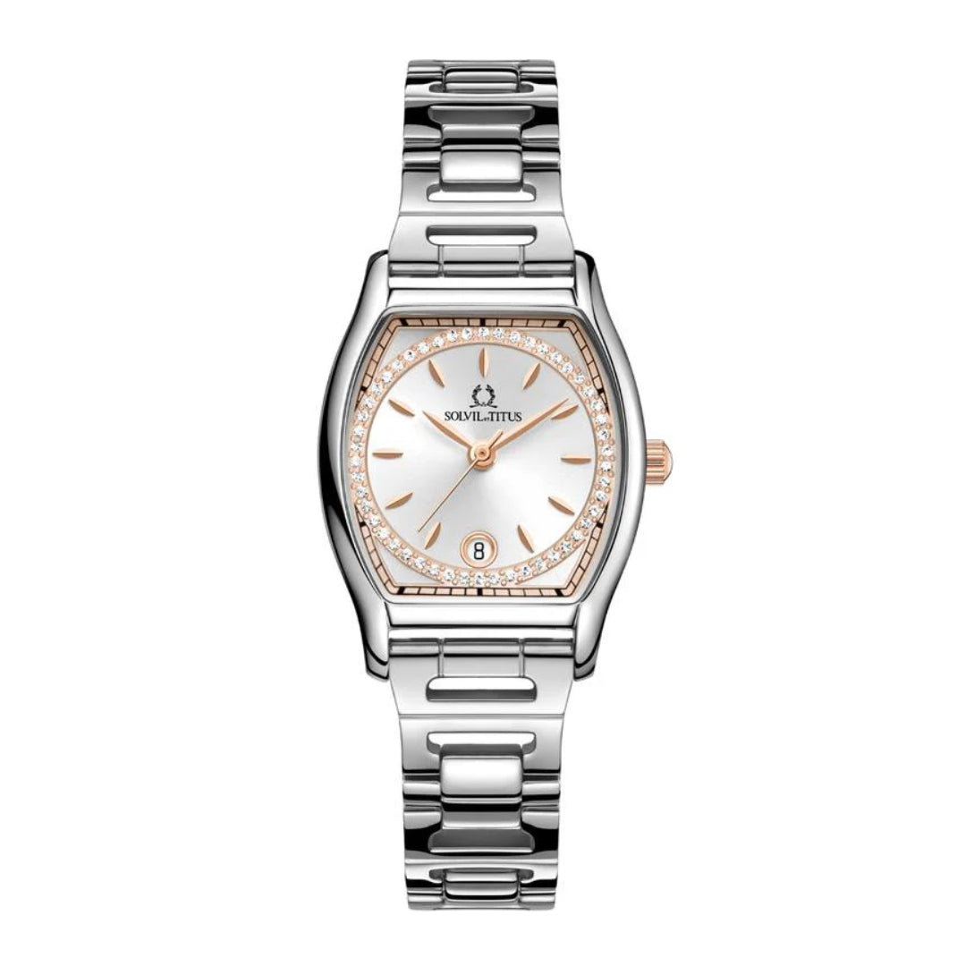 [WOMEN] Barista 3 Hands Date Quartz Stainless Steel Watch [W06-03326-011]