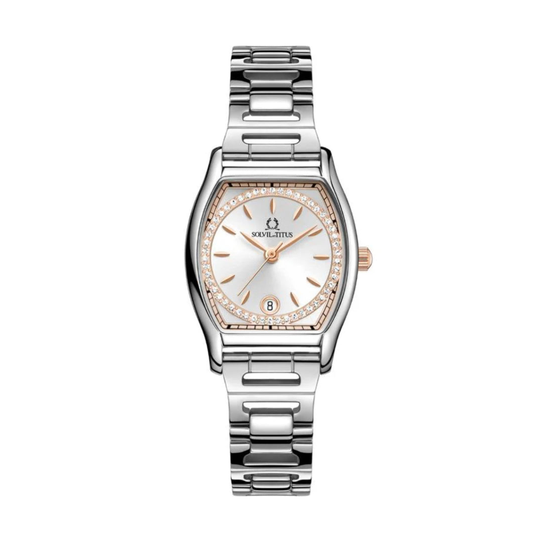 [WOMEN] Barista 3 Hands Date Quartz Stainless Steel Watch [W06-03326-011]