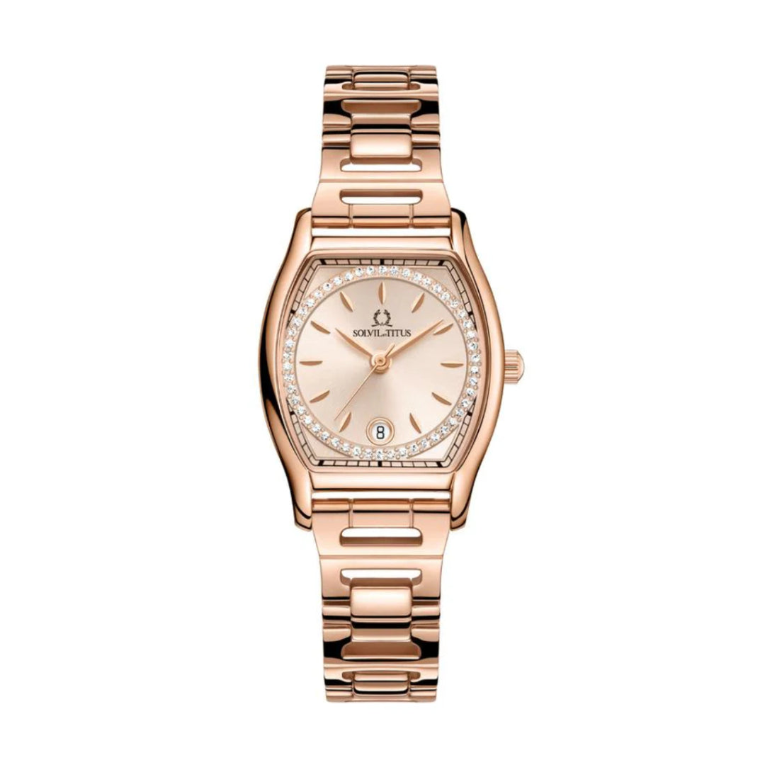 [WOMEN] Barista 3 Hands Date Quartz Stainless Steel Watch [W06-03326-012]