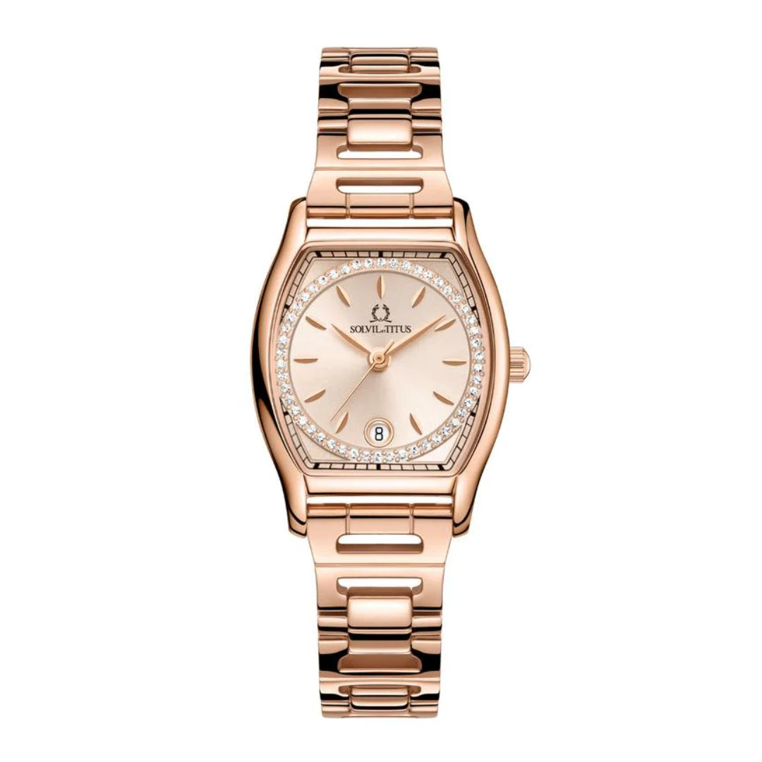 [WOMEN] Barista 3 Hands Date Quartz Stainless Steel Watch [W06-03326-012]