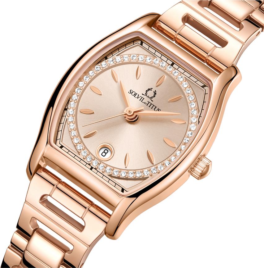 [WOMEN] Barista 3 Hands Date Quartz Stainless Steel Watch [W06-03326-012]