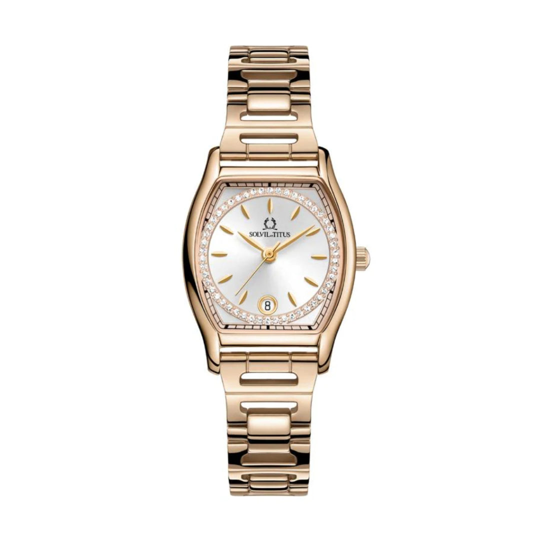 [WOMEN] Barista 3 Hands Date Quartz Stainless Steel Watch [W06-03326-013]