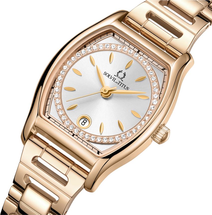[WOMEN] Barista 3 Hands Date Quartz Stainless Steel Watch [W06-03326-013]