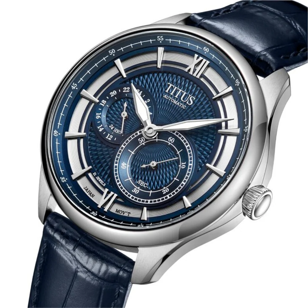 [MEN] Classic Multi-Function Automatic Leather Watch [W06-03332-001]
