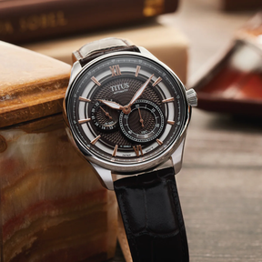 [MEN] Classic Multi-Function Automatic Leather Watch [W06-03332-002]