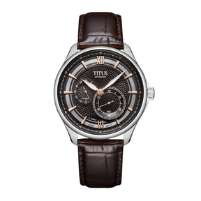 [MEN] Classic Multi-Function Automatic Leather Watch [W06-03332-003]