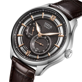 [MEN] Classic Multi-Function Automatic Leather Watch [W06-03332-003]