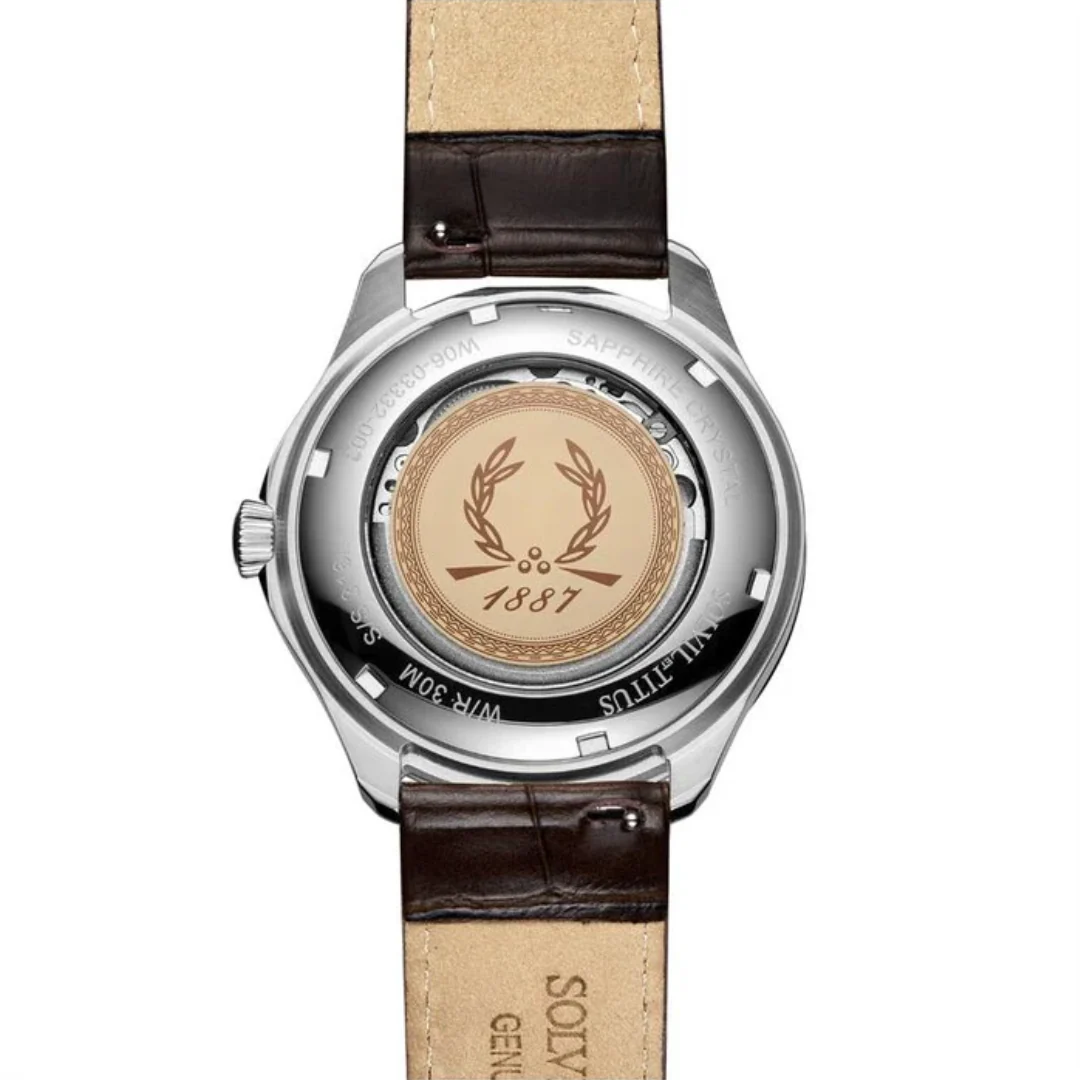 [MEN] Classic Multi-Function Automatic Leather Watch [W06-03332-003]