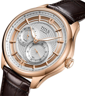 [MEN] Classic Multi-Function Automatic Leather Watch [W06-03332-004]