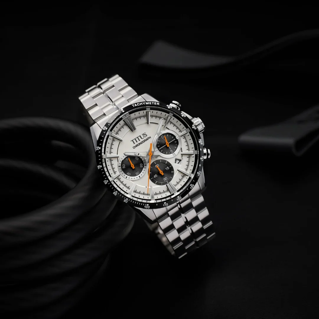 [MEN] Saber Chronograph Quartz Stainless Steel Watch [W06-03337-002]