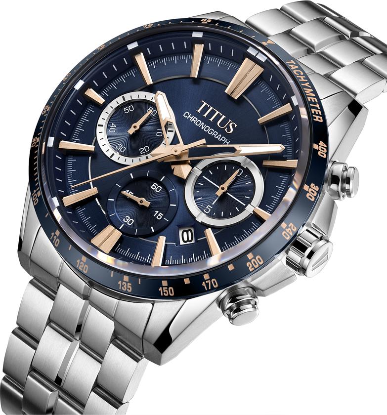 [MEN] Saber Chronograph Quartz Stainless Steel Watch [W06-03337-006]