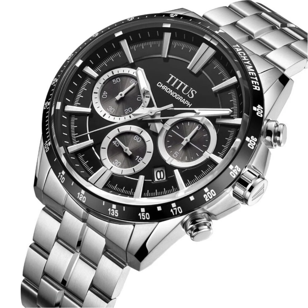 [MEN] Saber Chronograph Quartz Stainless Steel Watch [W06-03337-007]