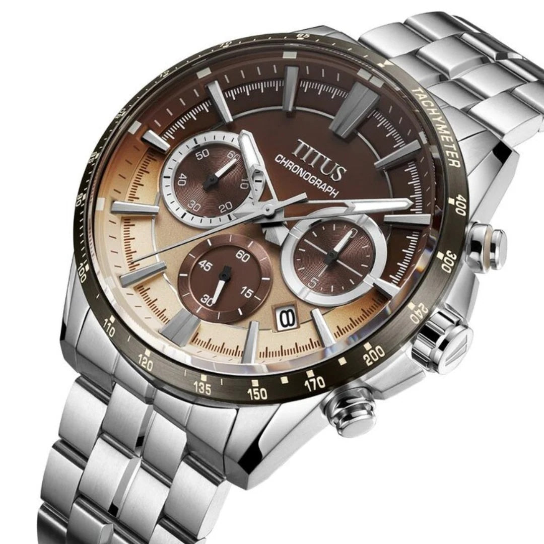 [MEN] Saber Chronograph Quartz Stainless Steel Watch [W06-03337-015]