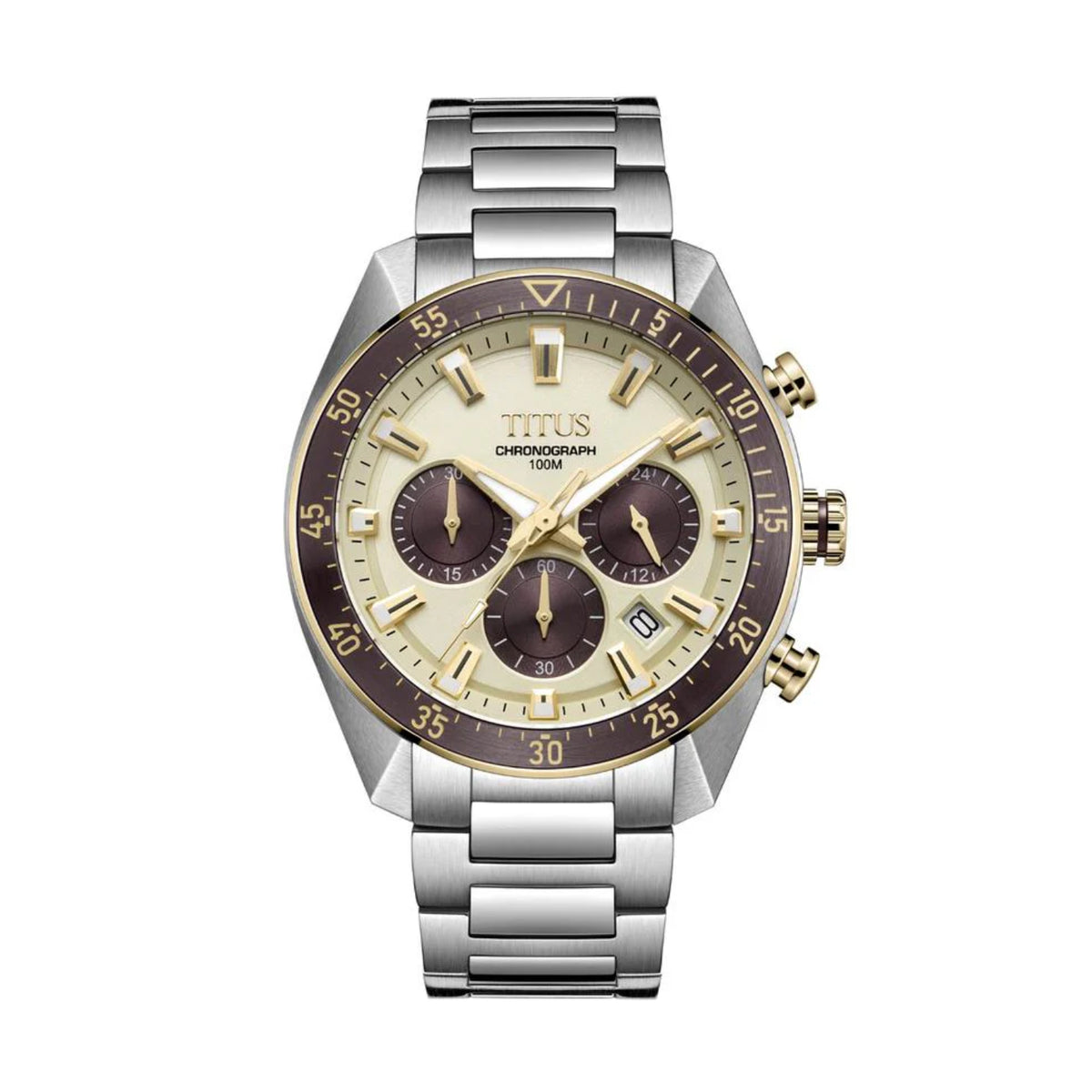 [MEN] Modernist Chronograph Quartz Stainless Steel Watch [W06-03338-004]