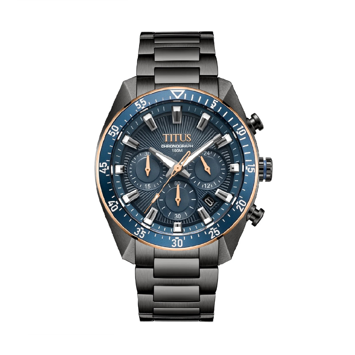 [MEN] Modernist Chronograph Quartz Stainless Steel Watch [W06-03338-007]