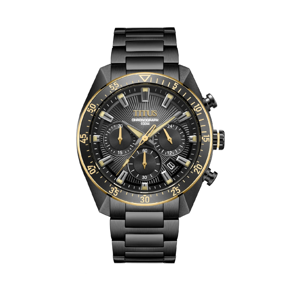 [MEN] Modernist Chronograph Quartz Stainless Steel Watch [W06-03338-008]