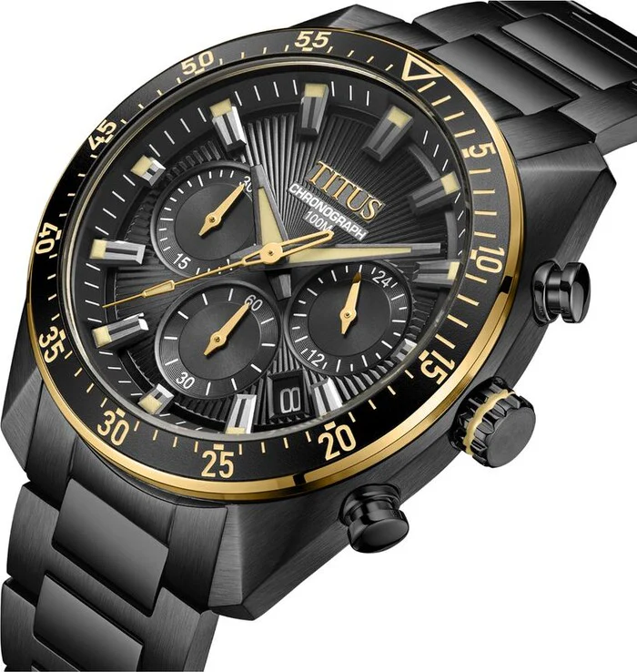 [MEN] Modernist Chronograph Quartz Stainless Steel Watch [W06-03338-008]