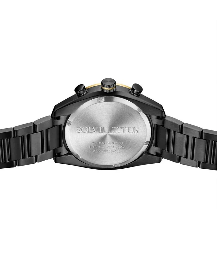 [MEN] Modernist Chronograph Quartz Stainless Steel Watch [W06-03338-008]