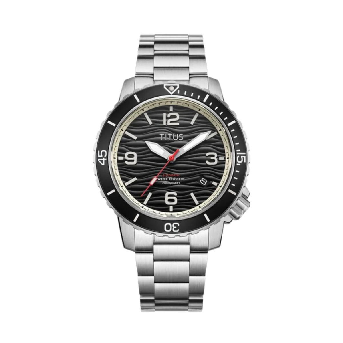 [MEN] The Cape 3 Hands Date Automatic Stainless Steel Watch [W06-03341-001]