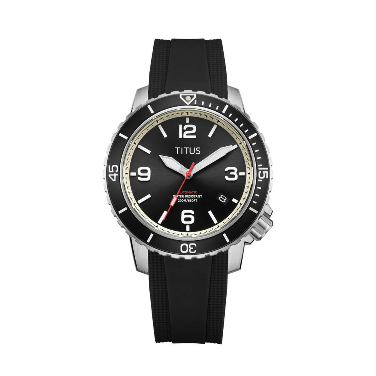 [MEN] The Cape 3 Hands Date Automatic Silicone Watch [W06-03341-004]