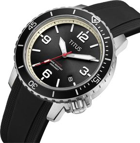 [MEN] The Cape 3 Hands Date Automatic Silicone Watch [W06-03341-004]
