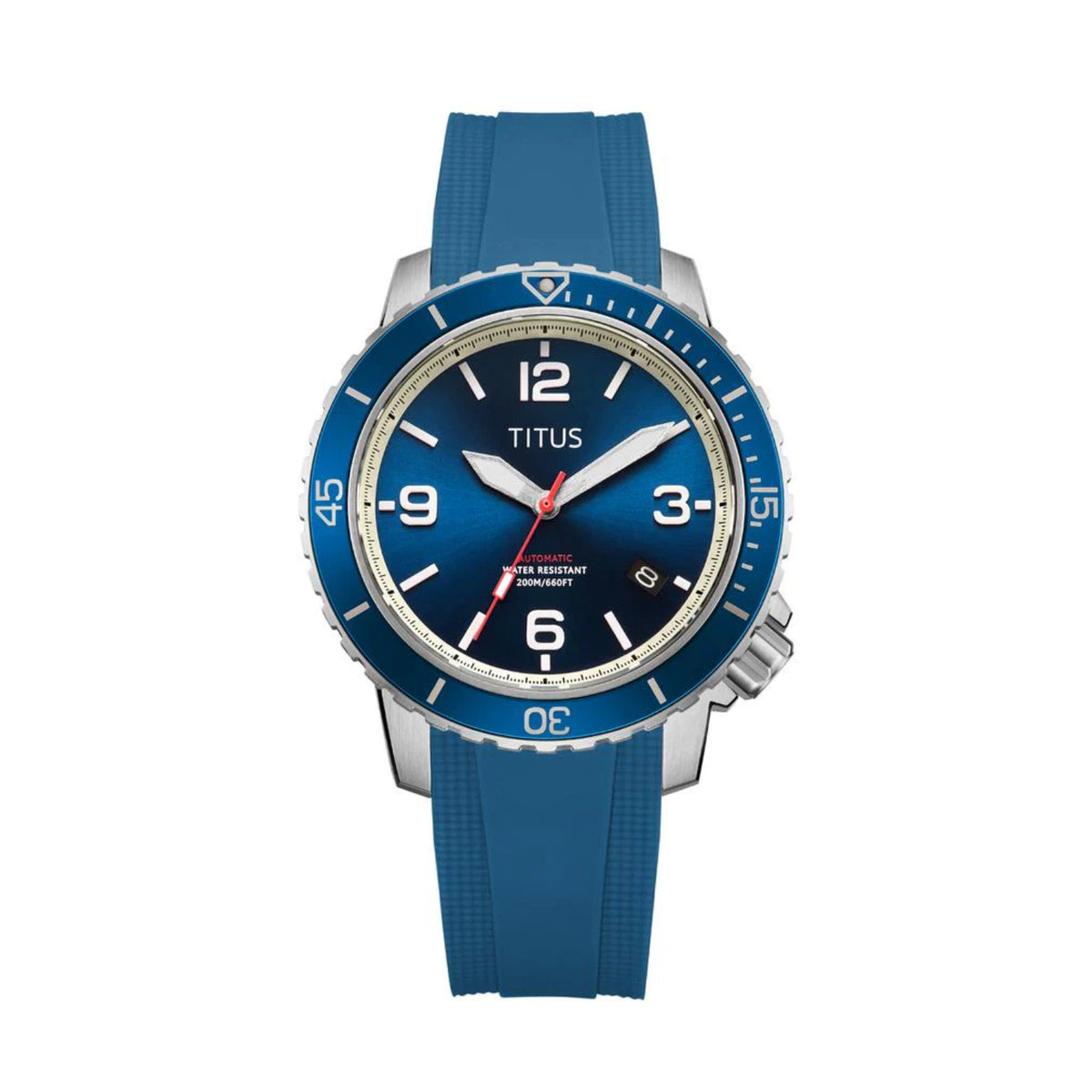 [MEN] The Cape 3 Hands Date Automatic Silicone Watch [W06-03341-005]