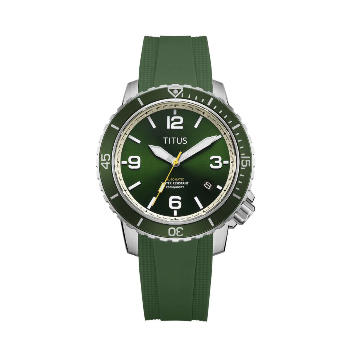 [MEN] The Cape 3 Hands Date Automatic Silicone Watch [W06-03341-006]